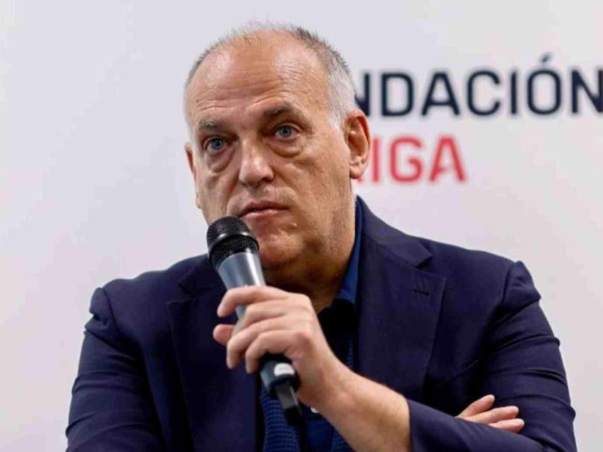 Javier Tebas, presidente de LaLiga, en un acto oficial.