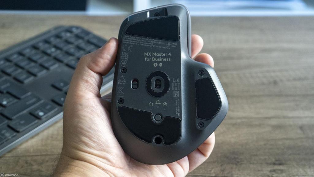 Parte inferior del Logitech MX Master 4.