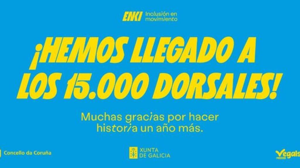 La Carrera ENKI de A Coruña llega a los 15.000 inscritos: reto superado a favor de la inclusión