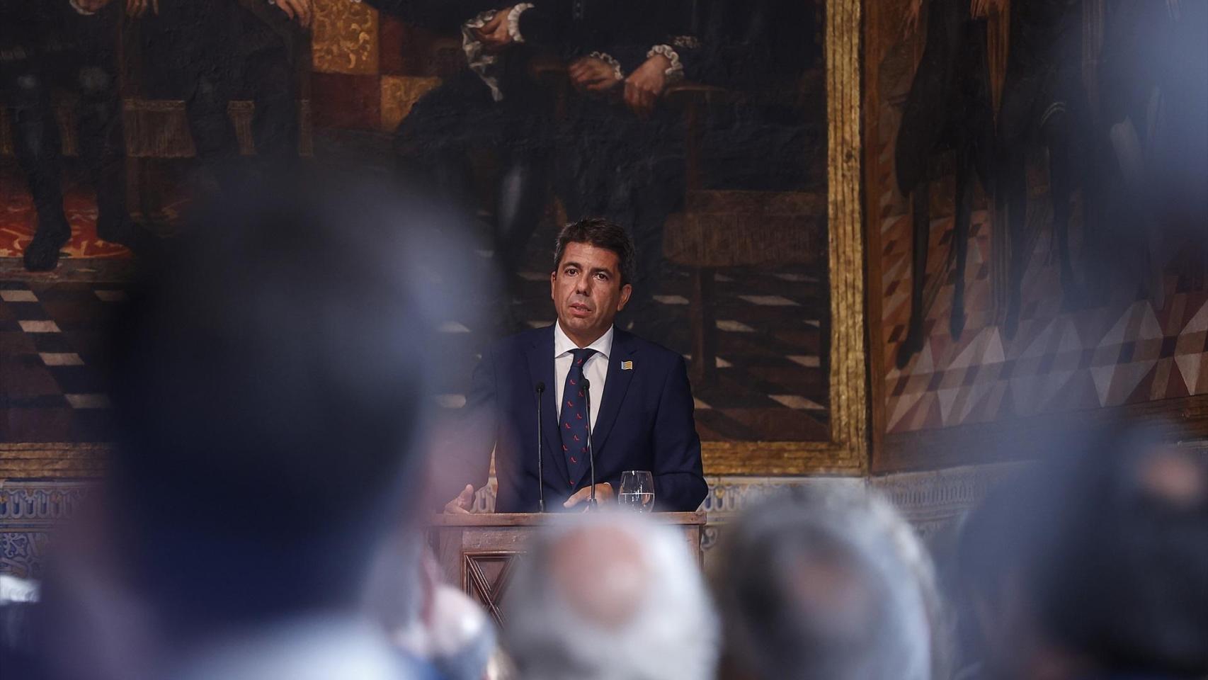 Carlos Mazón, en el acto institucional del 9 d'Octubre del año pasado. Rober Solsona / EP