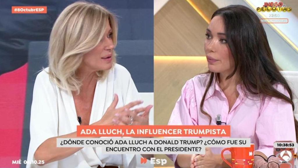 Susanna Griso y Ada Lluch, la 'influencer trumpista.