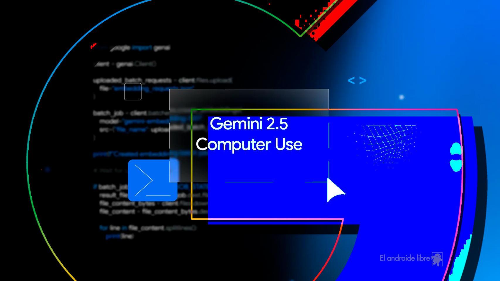 Fotomontaje inspirado en Gemini 2.5 Computer Use