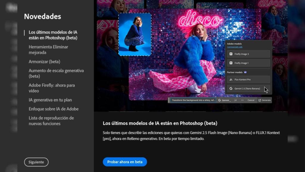 Adobe presentando Nano Banana