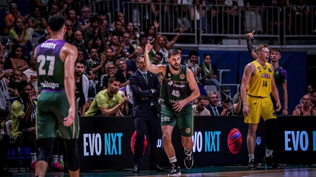 David Kravish durante el Unicaja vs. Mersin BSB de la BCL