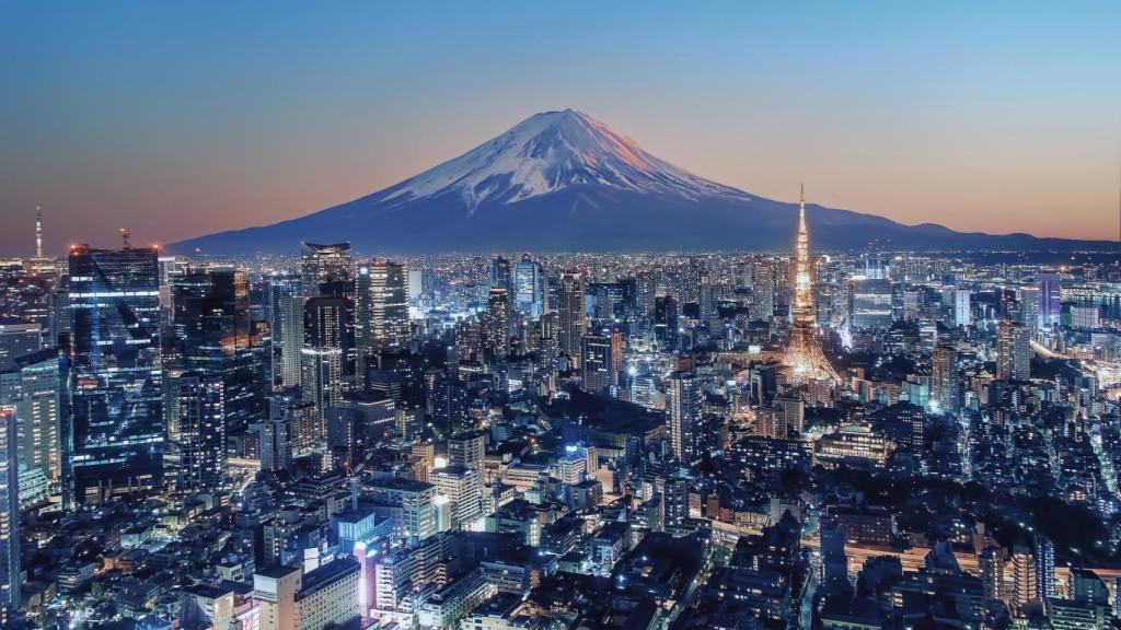 Vistas desde el Monte Fuji, en Japón.