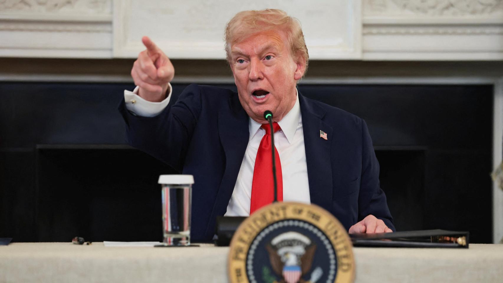 Donald Trump este miércoles durante un acto en la Casa Blanca.