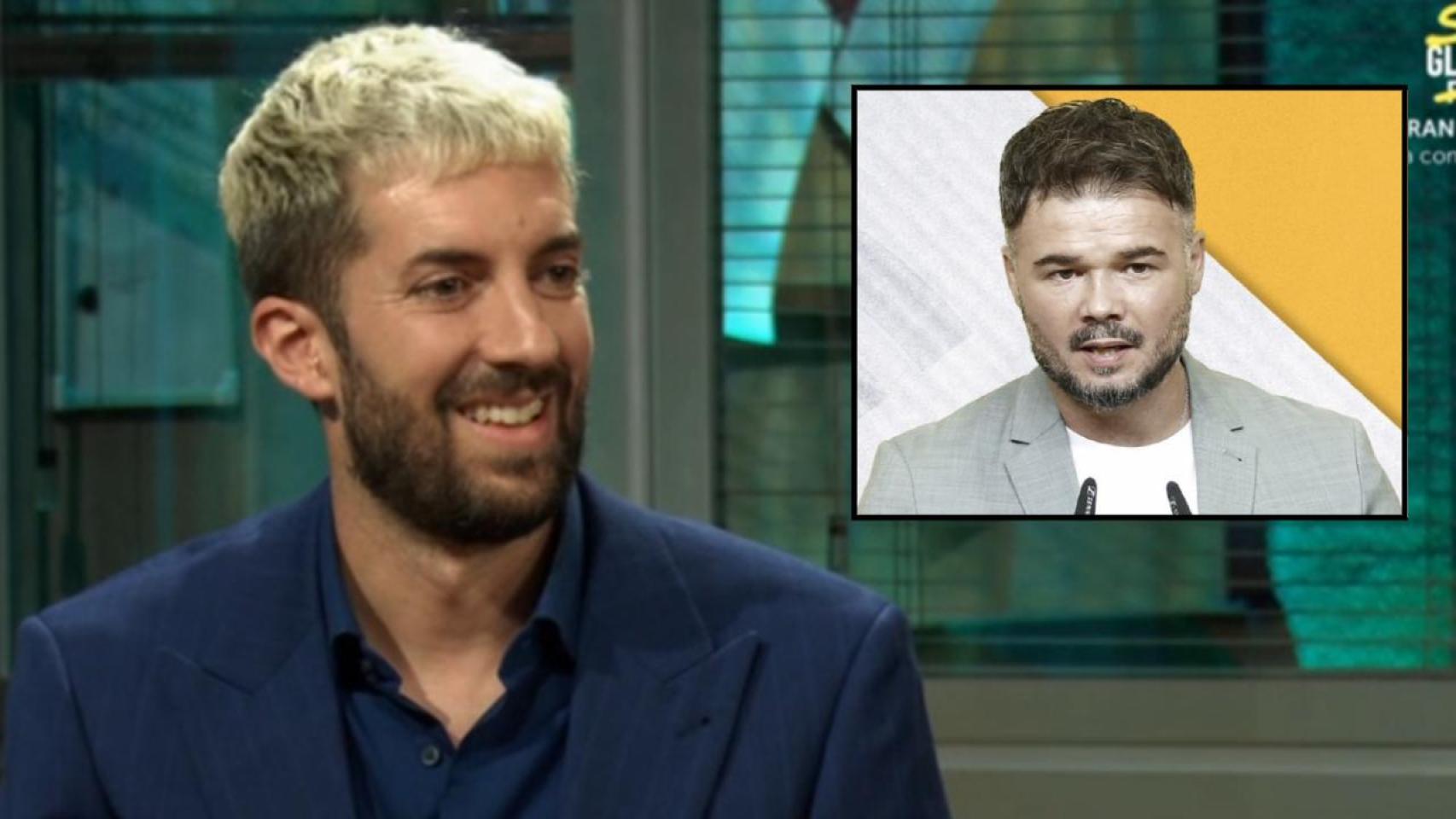 David Broncano y Gabriel Rufián, en un fotomontaje de BLUPER.