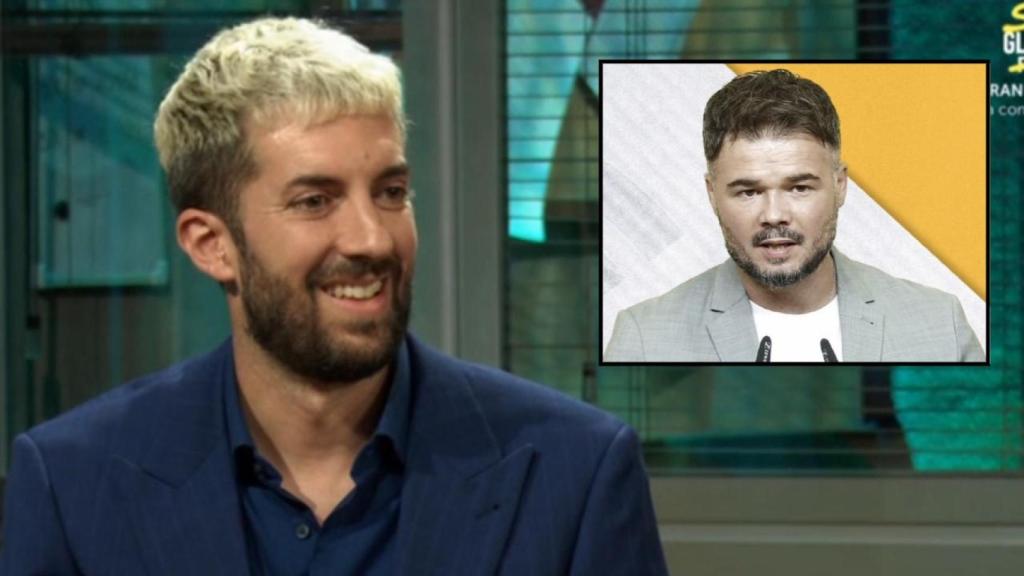 David Broncano y Gabriel Rufián, en un fotomontaje de BLUPER.