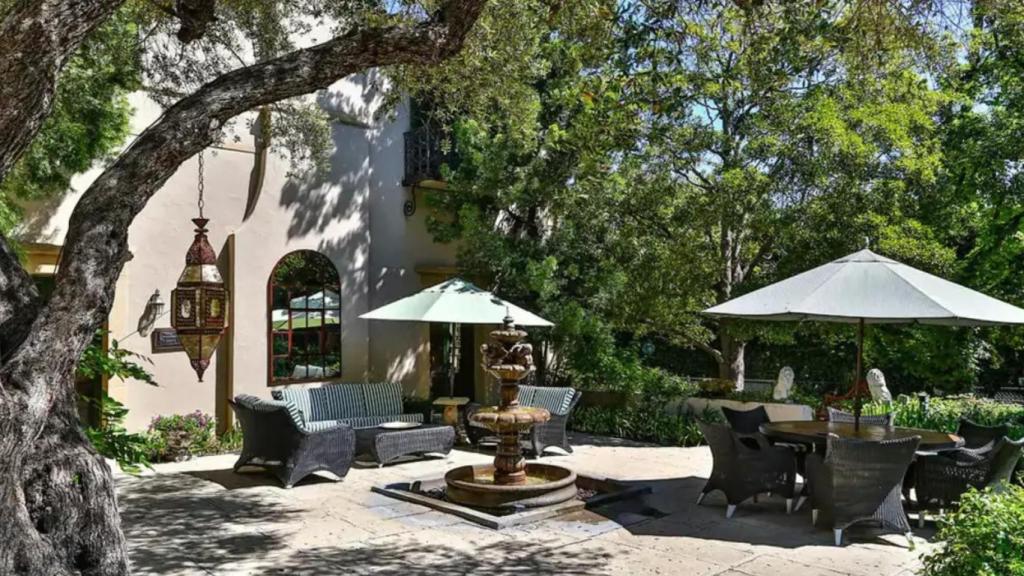 Patio de la casa de Antonio Banderas.