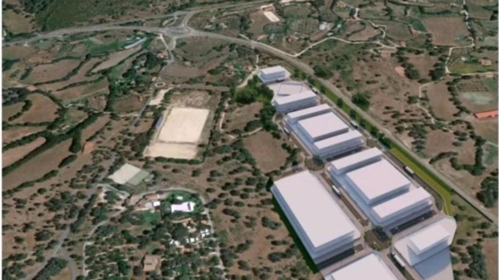 Infografía del futuro polígono Industrial 'Los Carrascales'