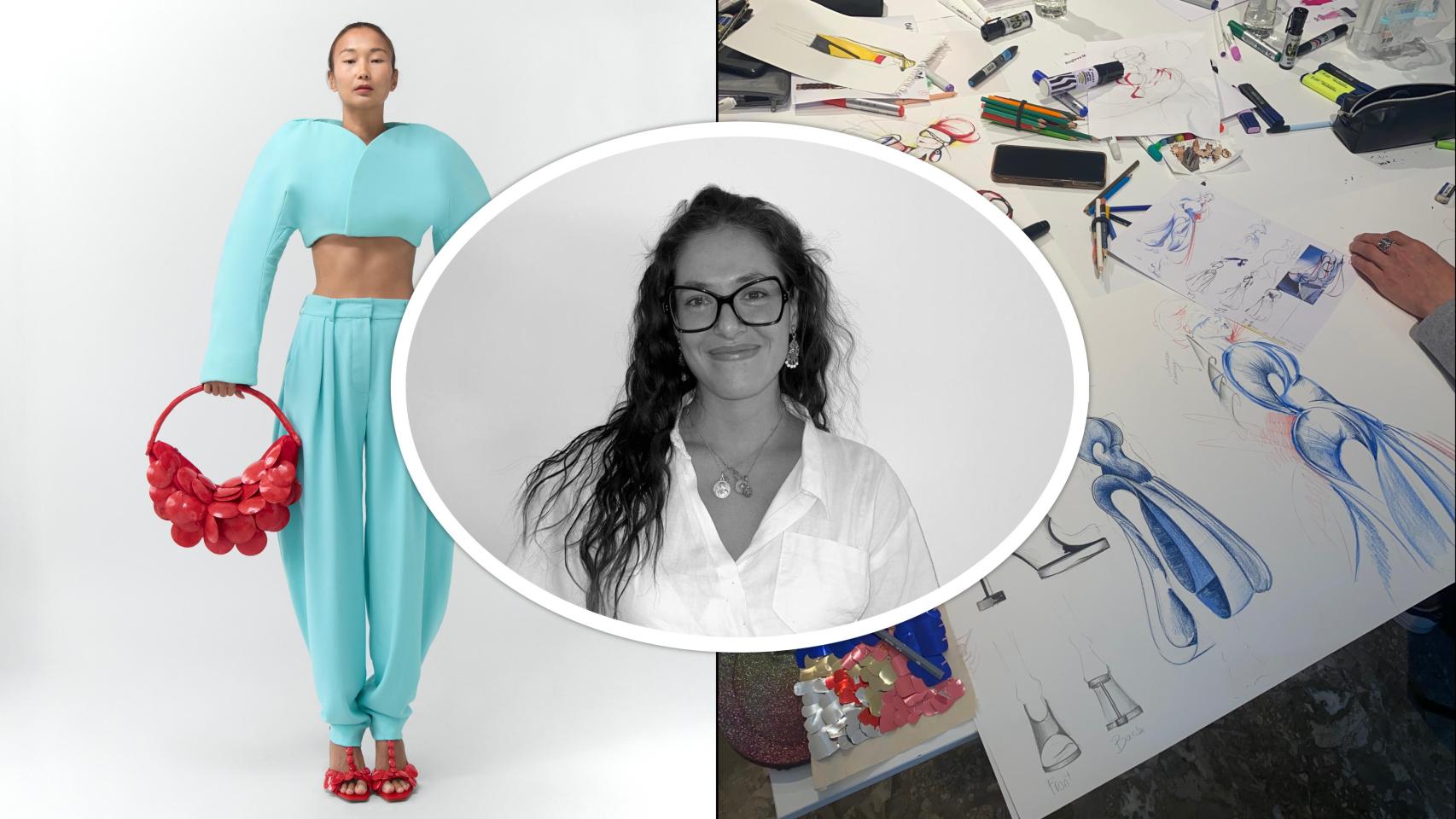 La vallisoletana Blanca de Bonrostro Benito junto a su diseño ganador