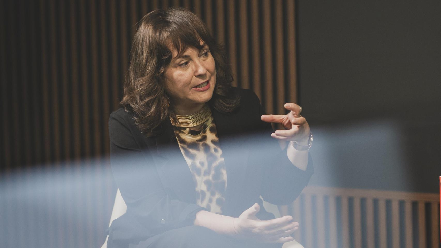 Sonia Moreno, autora de 'Marruecos, el vecino incómodo', en un momento de la entrevista.