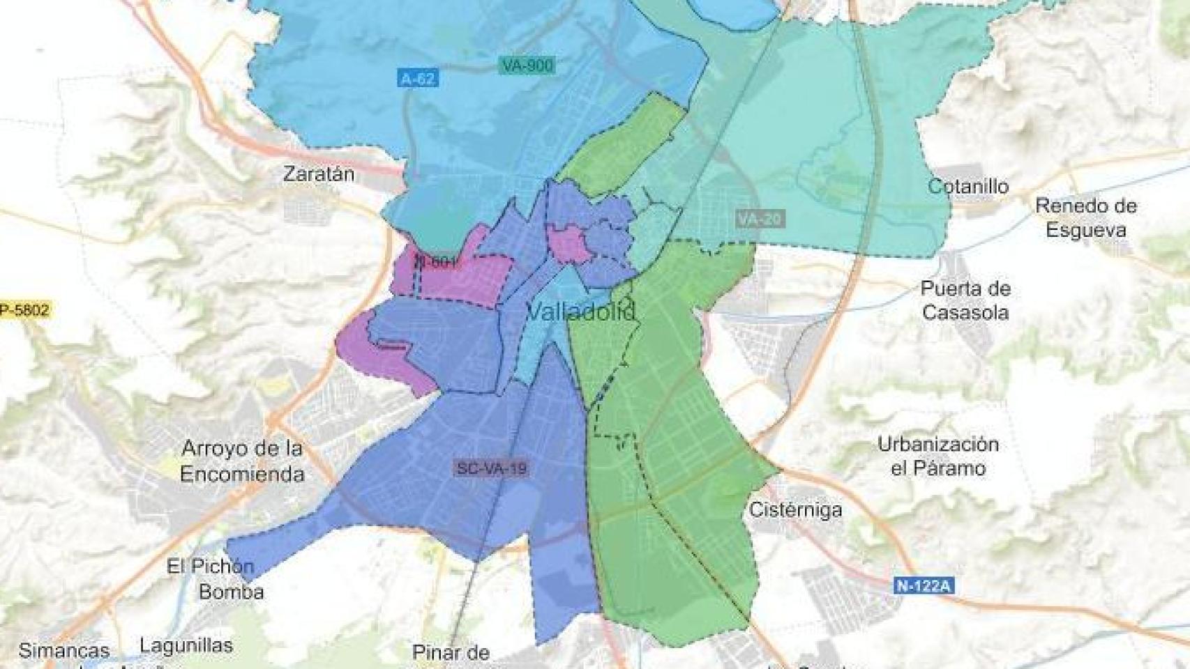 Renta bruta media por códigos postales