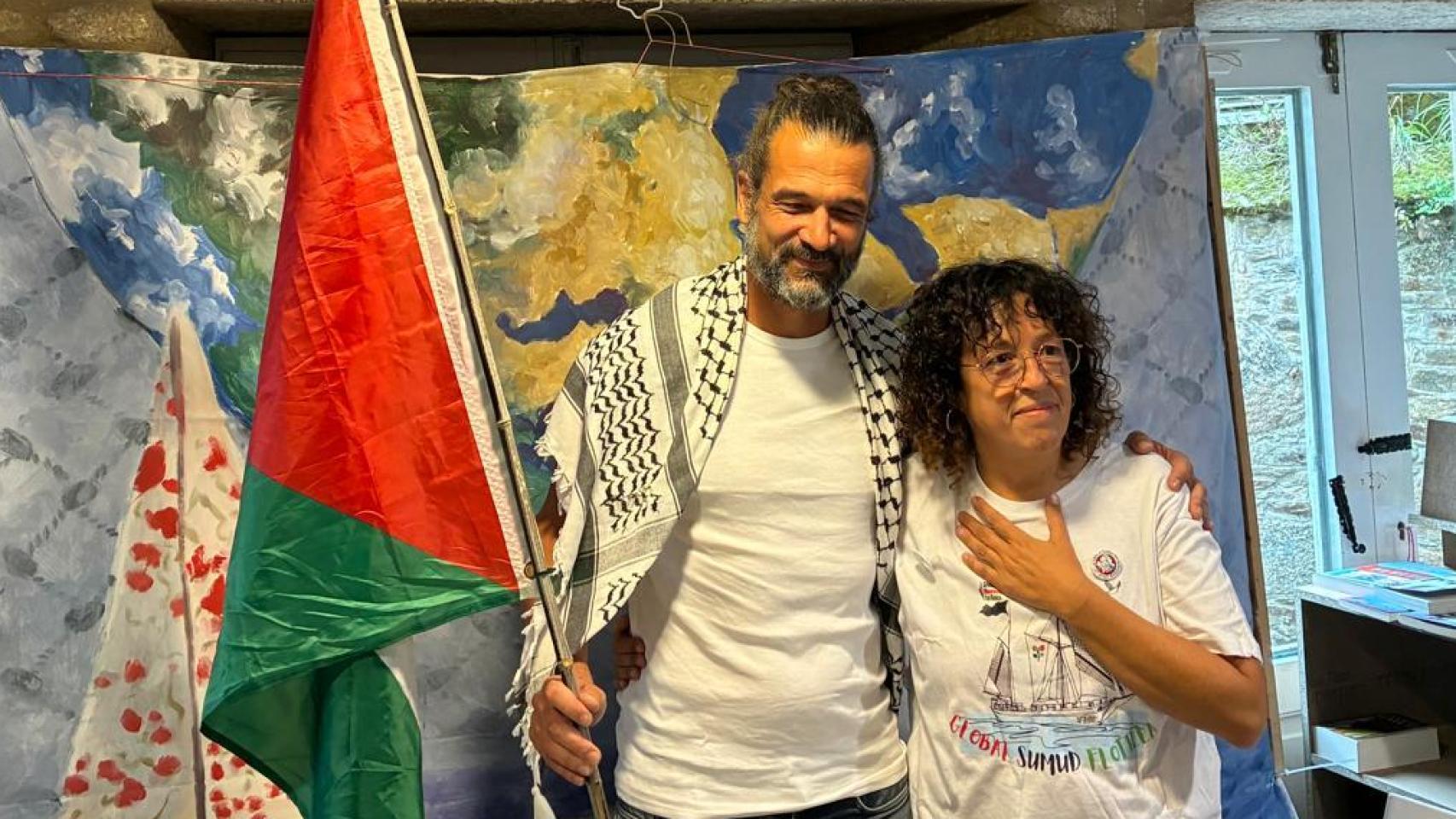 Manu López y Sandra Garrido en la rueda de prensa de esta mañana