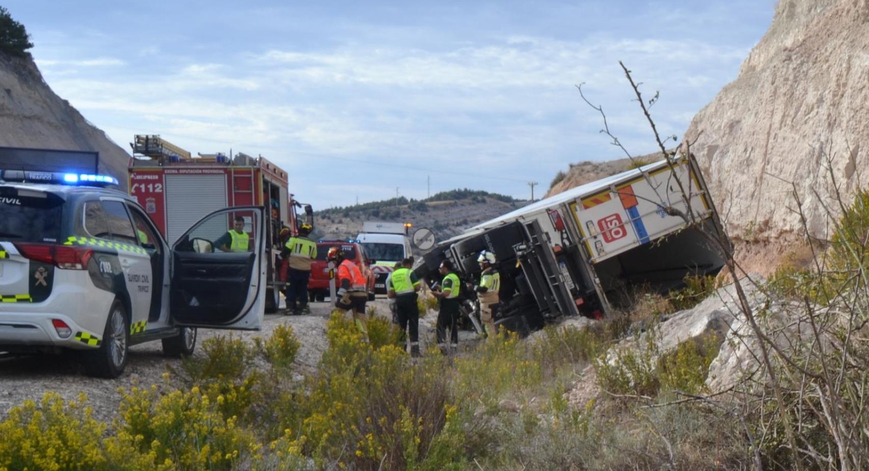 Imagen del accidente en Langa de Duero.