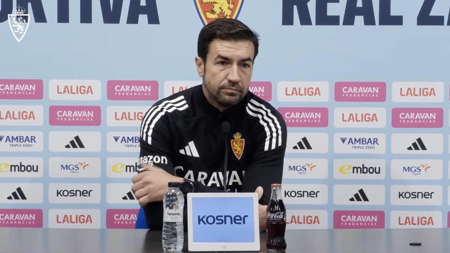 Gabi en rueda de prensa.