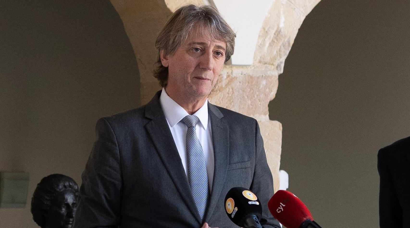 Carlos Martínez este jueves en un acto en Soria