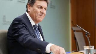 El portavoz de la Junta y consejero de Economía y Hacienda, Carlos Fernández Carriedo,