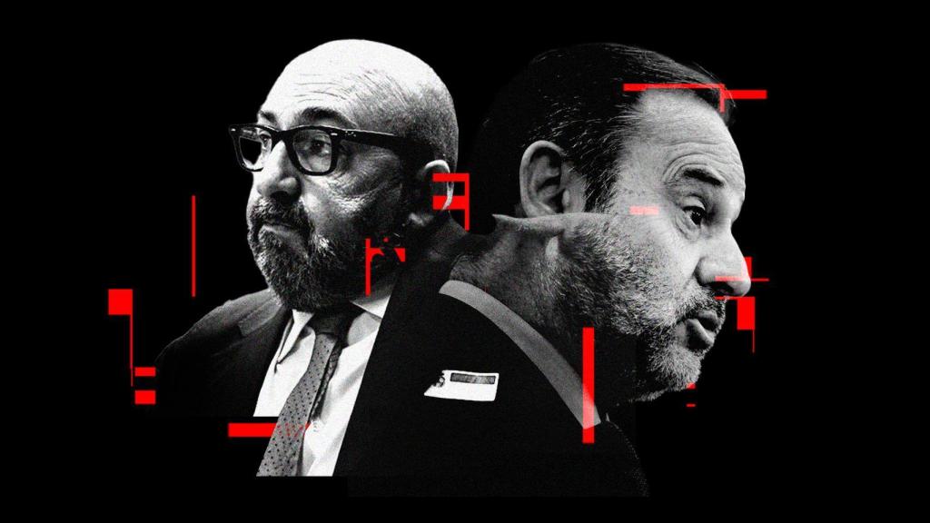 Koldo y Ábalos, en un fotomontaje.