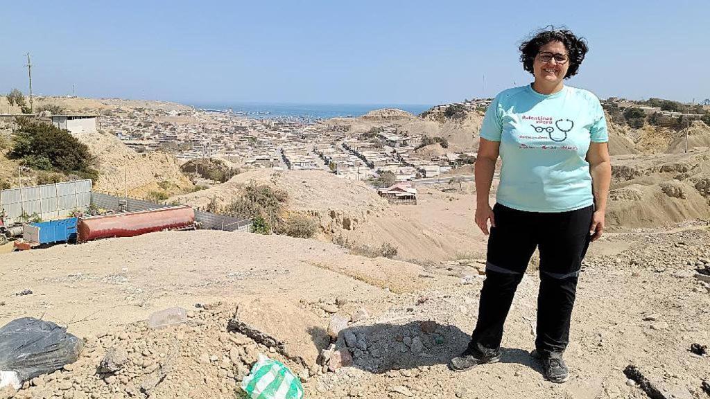 Mónica en Paita, dentro de la iniciativa de Palentinas Por Perú