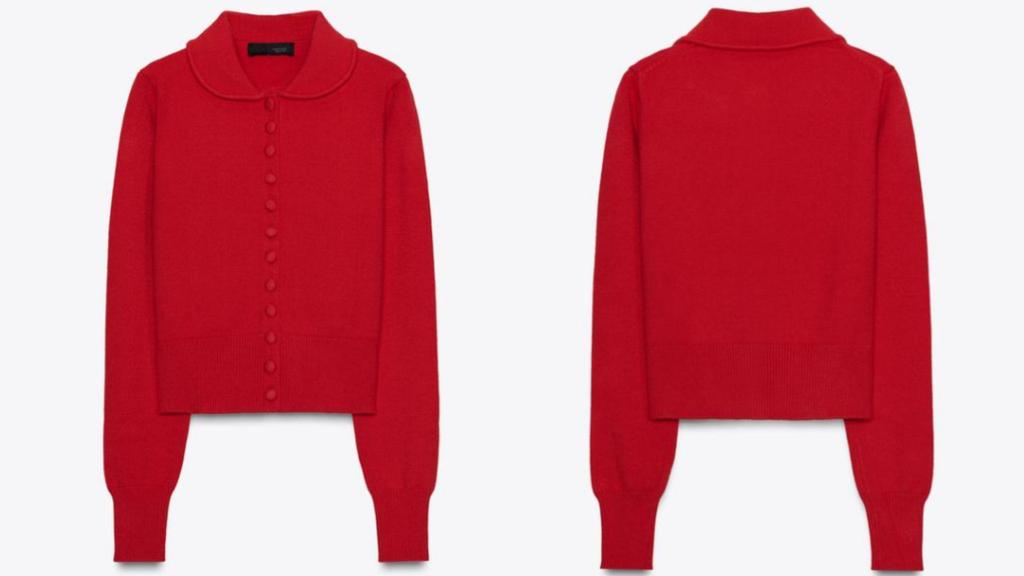 Chaqueta de Zara de punto cuello bobo. Ref: 5536/145/600