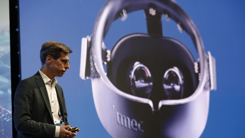 El director general de IMEC Spain, Karen van Gils, durante su intervención conferencia en el ITF Spain.