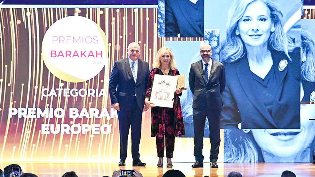Belén Viloria recibiendo el Premio Barakah 2025