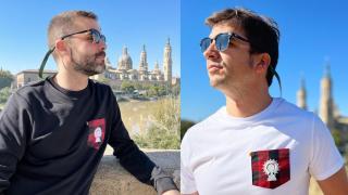 Adrián, un zaragozano que triunfa con sus camisetas de la Virgen del Pilar: Hemos triplicado la venta estos días