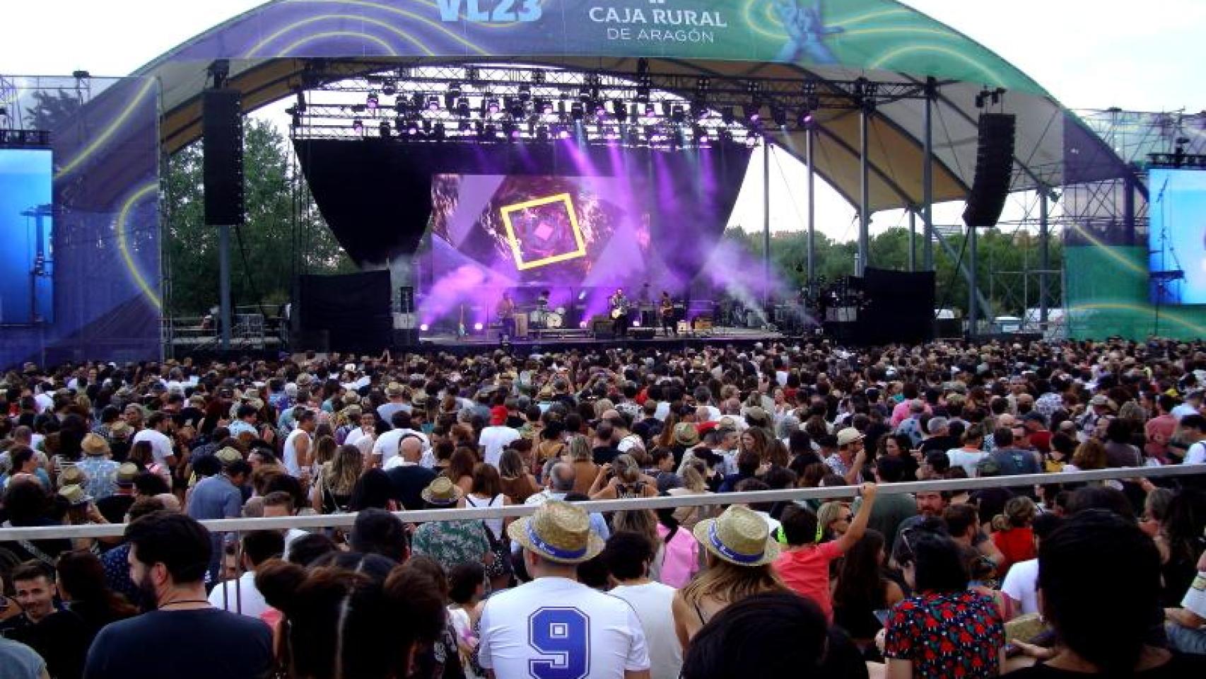 El anfiteatro de la Expo 2008 durante un concierto del Vive Latino.