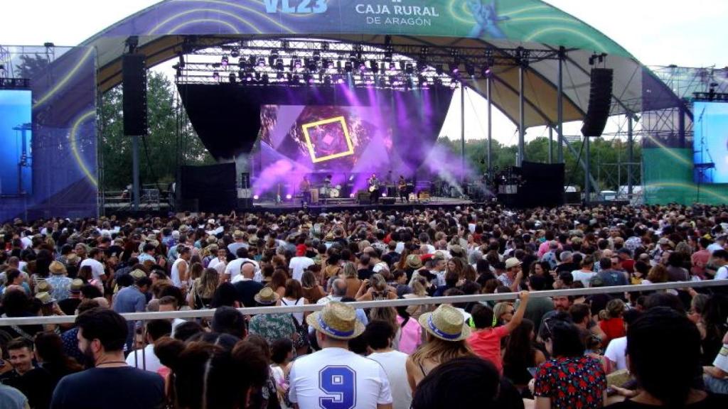 El anfiteatro de la Expo 2008 durante un concierto del Vive Latino.