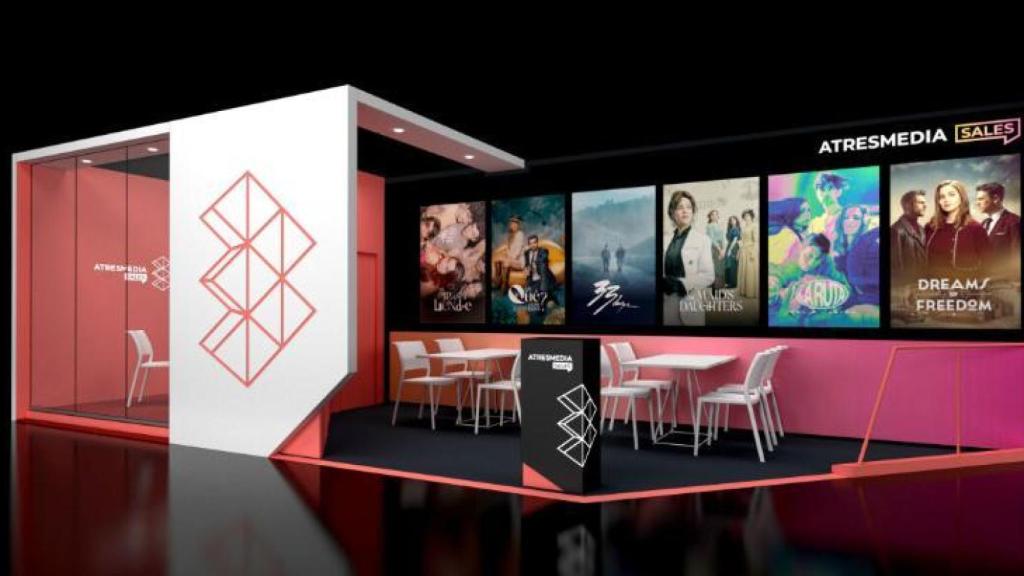 Stand de Atresmedia Sales en Cannes.