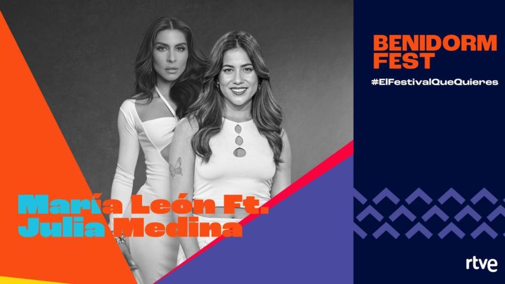Julia Medina y María León, participantes del Benidorm Fest 2026.