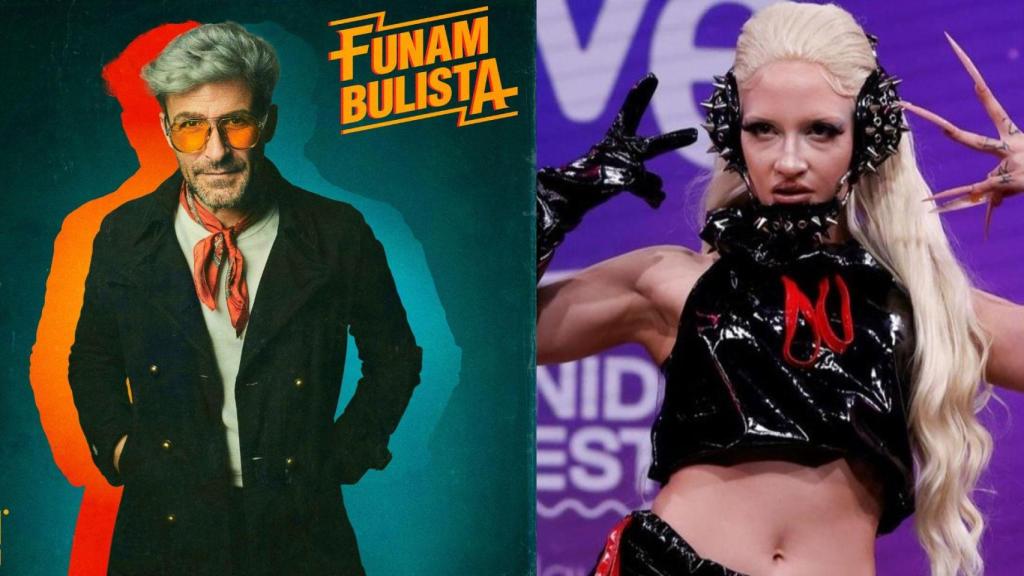 Funambulista y Luna Ki en un fotomontaje de BLUPER.