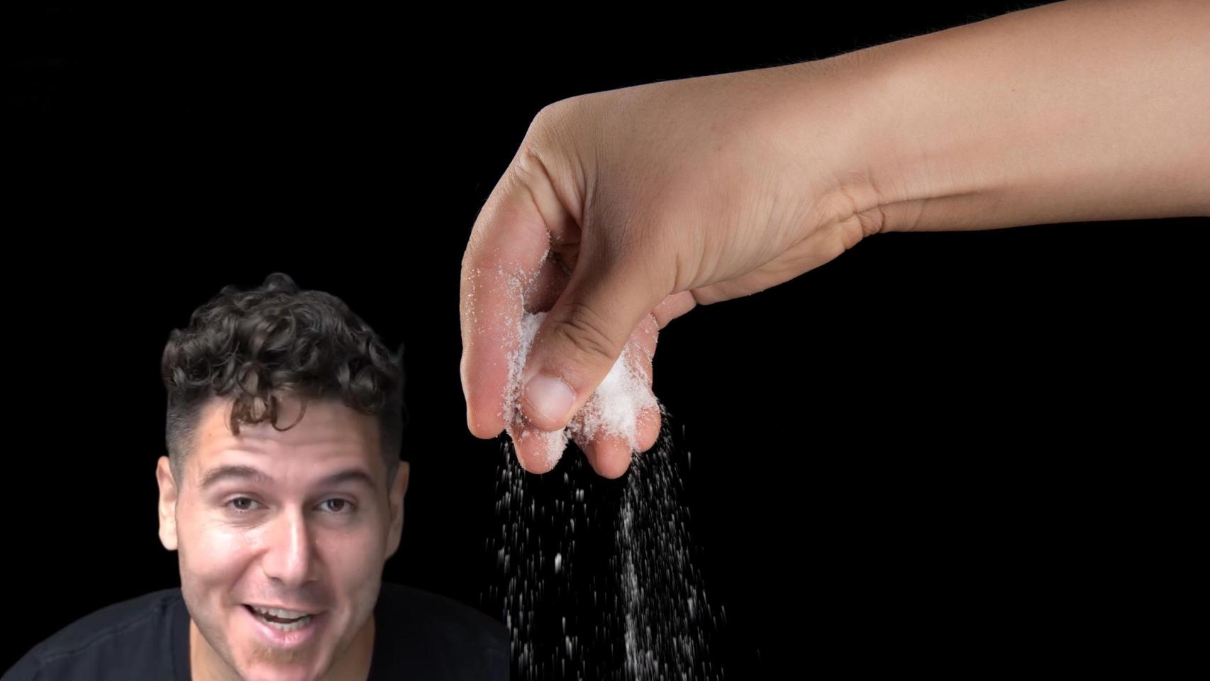 El cocinero James Tahhan en un montaje de El Español