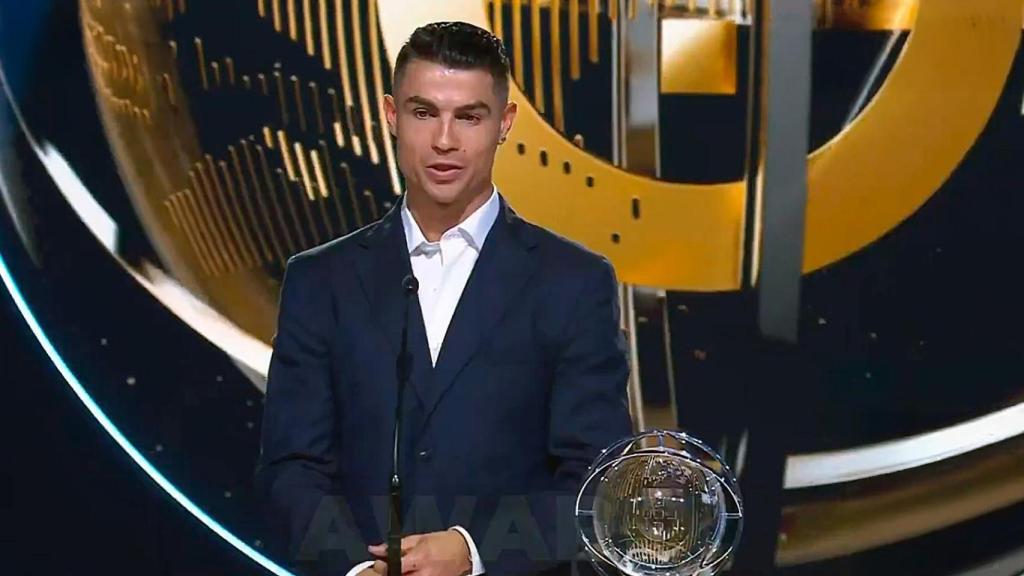 Cristiano Ronaldo en la gala Portugal Football Globes 2025
