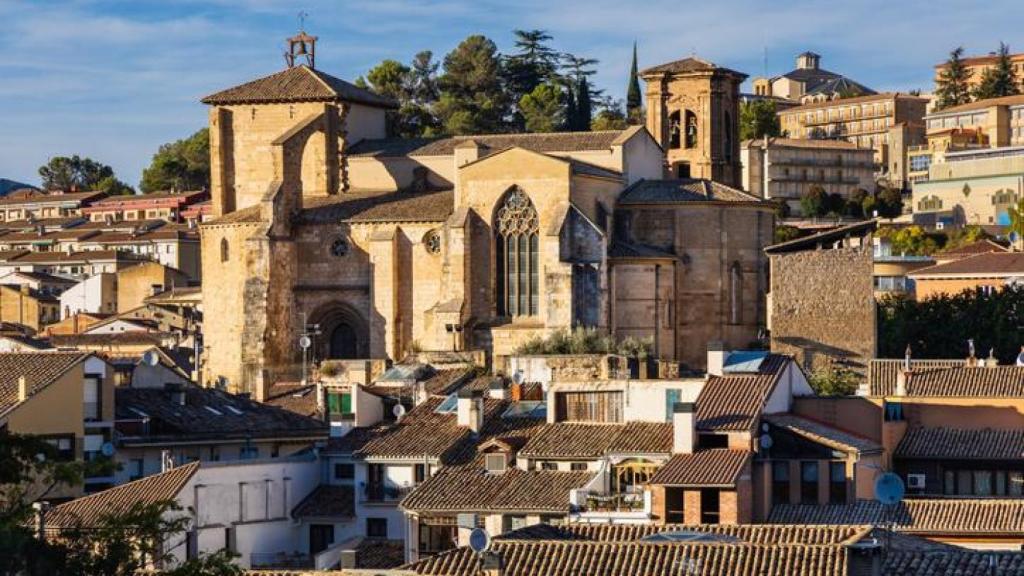 Panorámica de Estella-Lizarra, Navarra.
