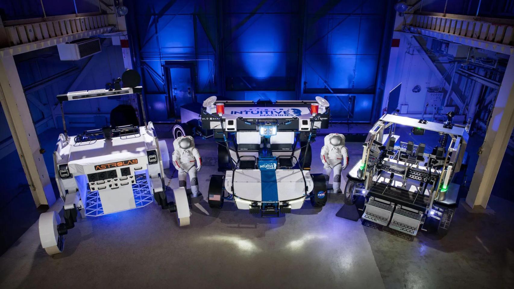 Los tres vehículos LTV seleccionados por la NASA para ir a la Luna