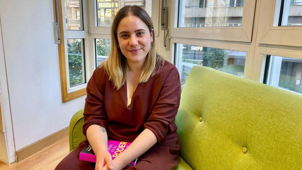 María Esclapez durante su última visita a Vigo