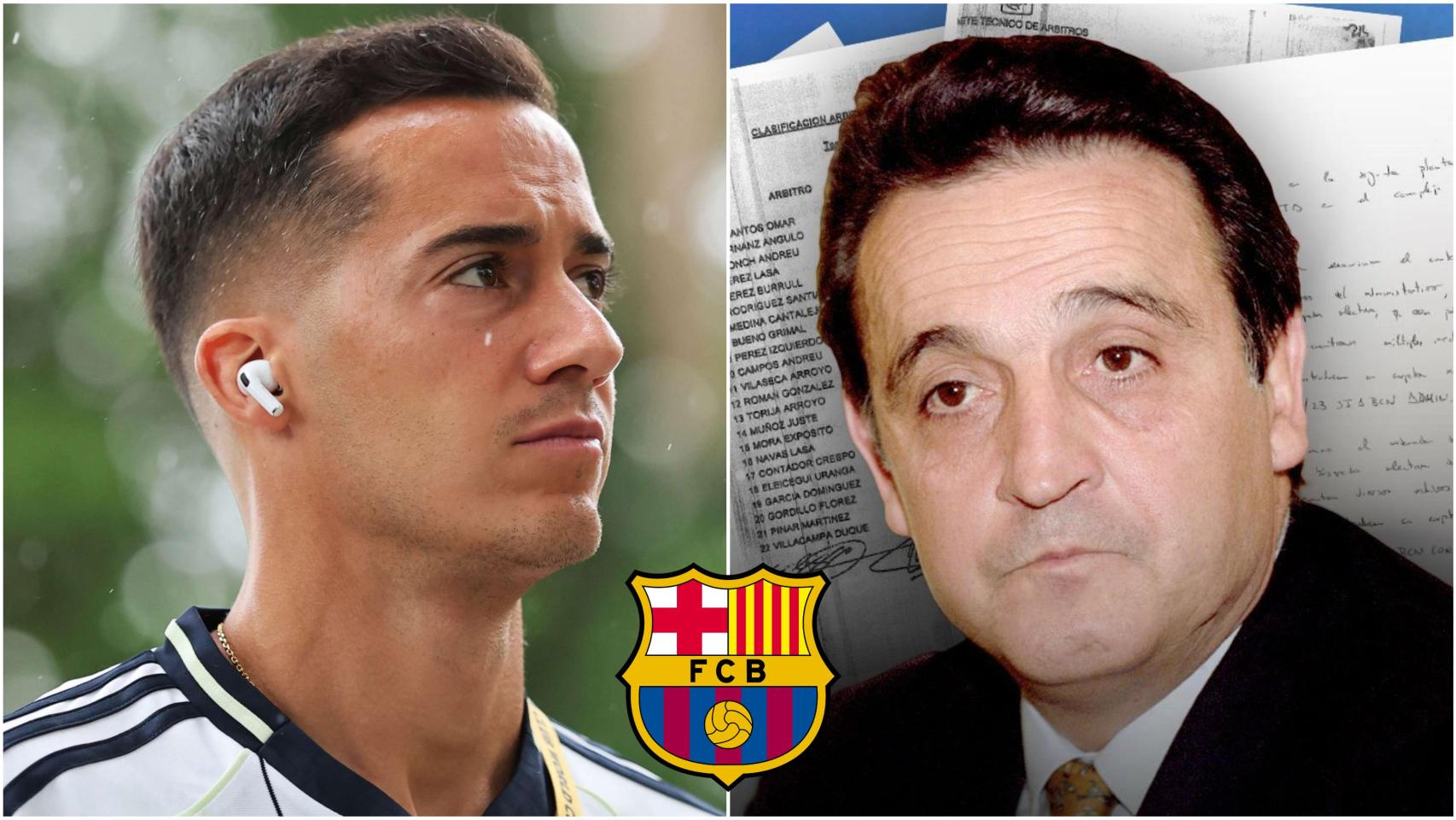 Montaje de Lucas Vázquez junto a Negreira