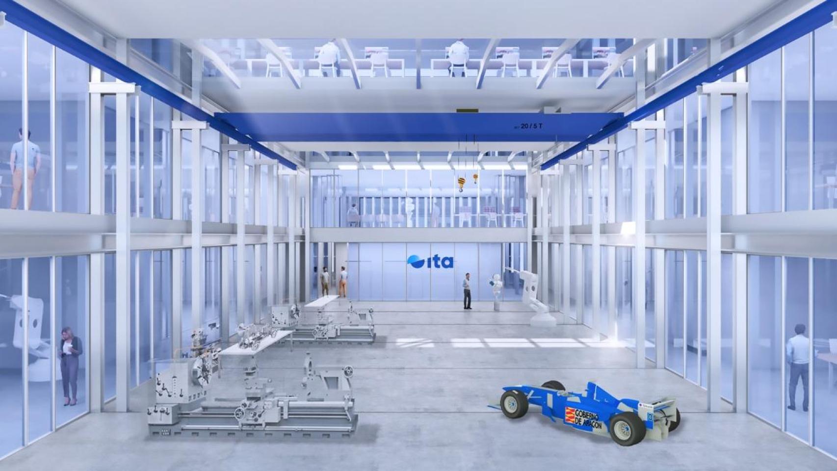 Recreación de las nuevas instalaciones del ITA en Zaragoza