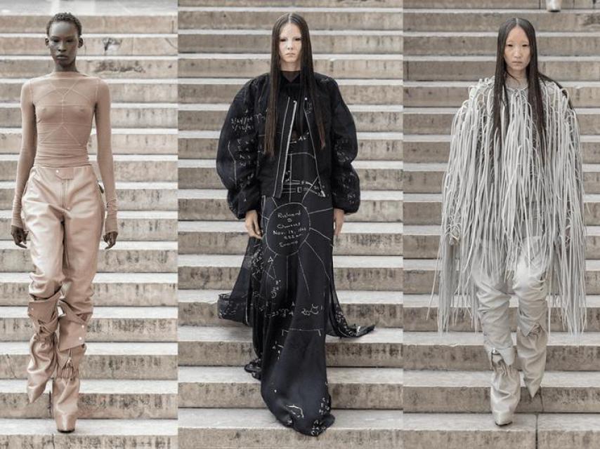 Colección Primavera-Verano 2026 de Rick Owens presentada en el Palais de Tokyo de París, Francia.