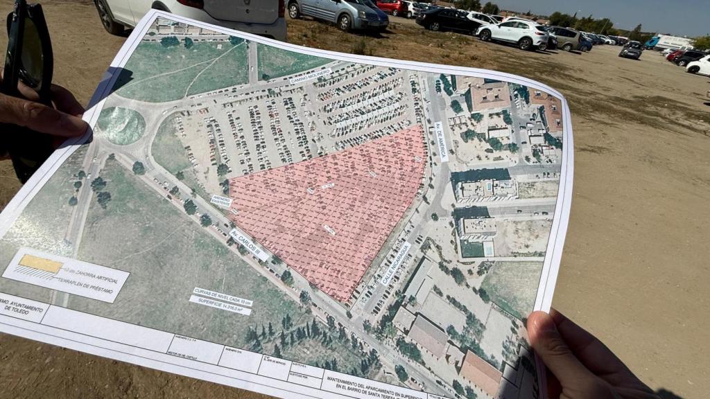 En rojo, la zona de actuación.