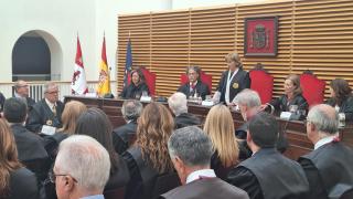 Ana del Ser durante su intervención en el acto de apertura del año judicial del TSJCyL