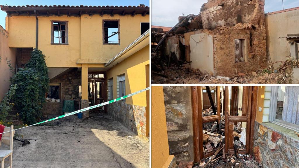 El 10 de agosto, la casa familiar de Mónica en Cubo de Benavente comenzó a arder, teniendo que derruirla