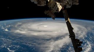El tifón Neoguri fotografiado en septiembre de 2025 desde la ISS. NASA.