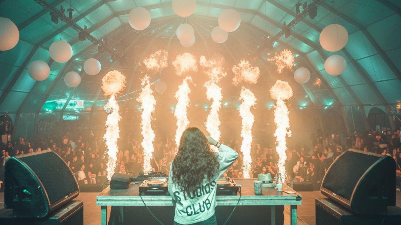 Andrea Arribas en su set de Espacio Zity este pasado jueves.