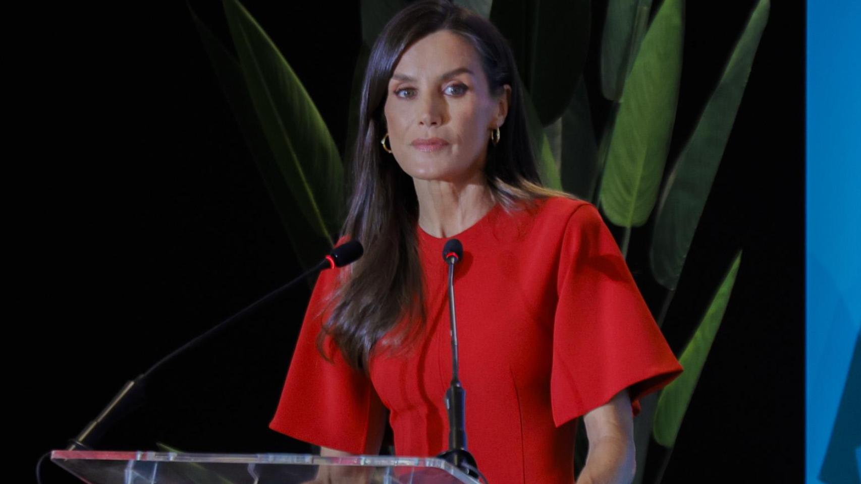 La Reina, durante el acto.