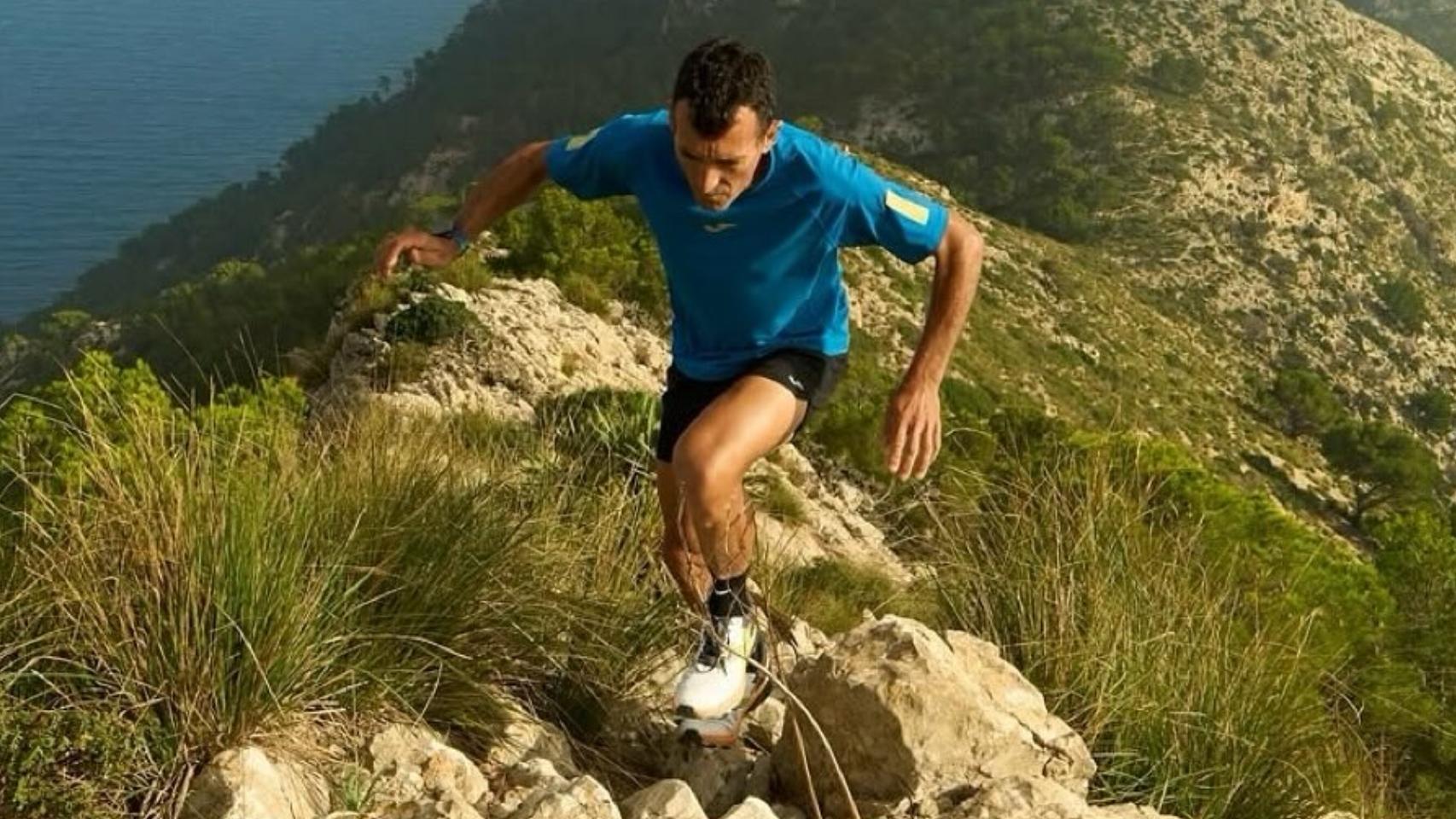 Miguel Heras durante una salida por la montaña.