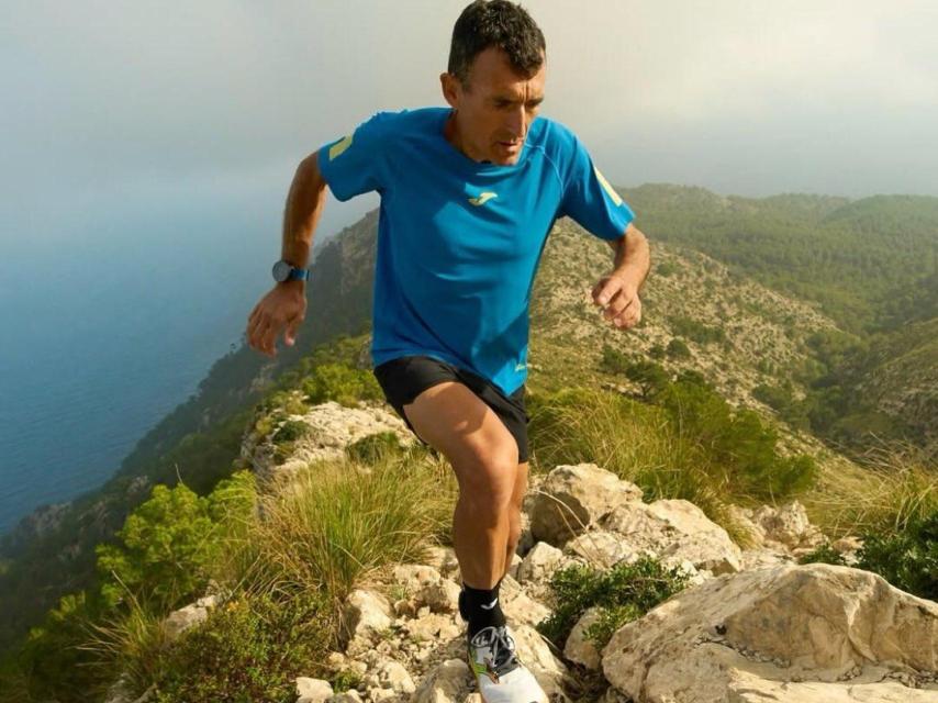 Miguel Heras durante una salida por la montaña.