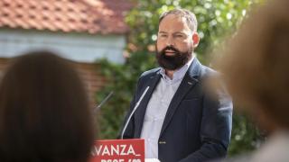 Mariano Moreno Pavón en un acto del PSOE.